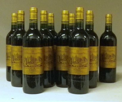 12 Bouteilles CHÂTEAU D'ISSAN 1998 - Margaux...