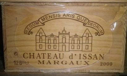 12 Bouteilles CHÂTEAU D'ISSAN 2000 - Margaux...