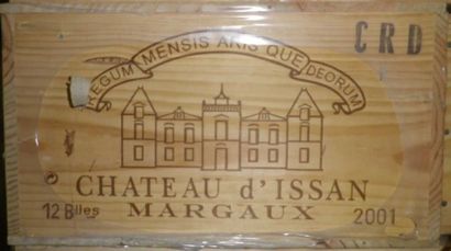 12 Bouteilles CHÂTEAU D'ISSAN 2001 - Margaux...