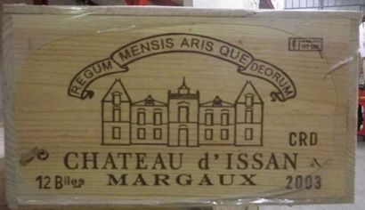 12 Bouteilles CHÂTEAU D'ISSAN 2003 - Margaux...