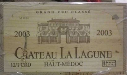 12 Bouteilles CHÂTEAU LA LAGUNE 2003 - Médoc...