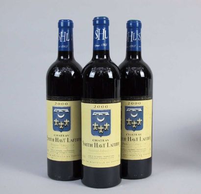3 Bouteilles CHÂTEAU SMITH HAUT LAFITTE 2000...