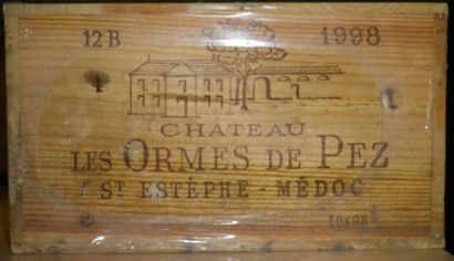 12 Bouteilles CHÂTEAU LES ORMES DE PEZ 1998...