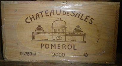 12 Bouteilles CHÂTEAU DE SALES 2000 - Pomerol...