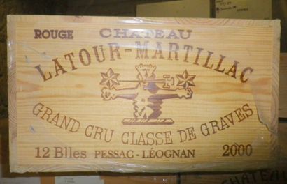 12 Bouteilles CHÂTEAU LATOUR MARTILLAC 2000...