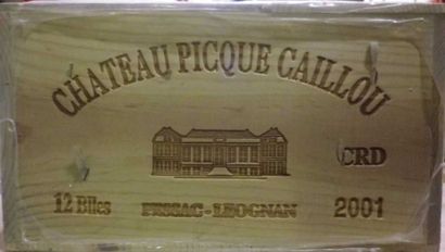 12 Bouteilles CHÂTEAU PICQUE CAILLOU 2001...