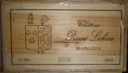 12 Bouteilles CHÂTEAU PRIEURE LICHINE 2002...