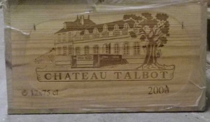12 Bouteilles CHÂTEAU TALBOT 2000 - St. Julien...