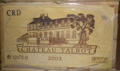 12 Bouteilles CHÂTEAU TALBOT 2003 - St. Julien...