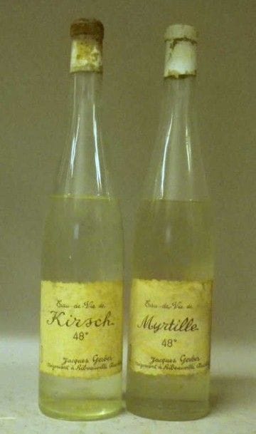 2 Bouteilles EAUX DE VIE - KIRSH & MYRTILLE...