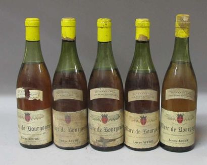 5 Bouteilles MARC DE BOURGOGNE - Louis Affre...
