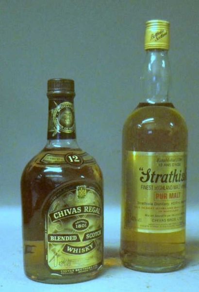 COFFRET CARTON DE 2 BOUTEILLES DE WHISKY:...
