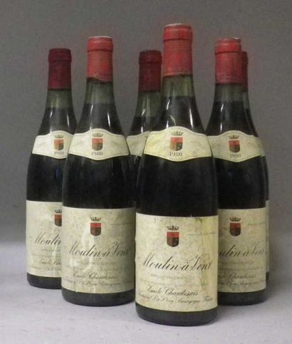 6 Bouteilles MOULIN À VENT - CHANDESAIS 1980...