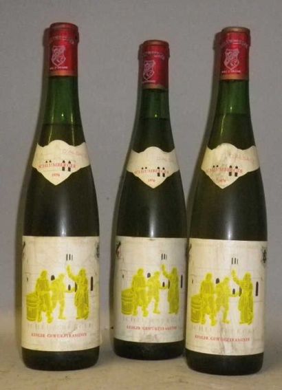 3 Bouteilles ALSACE GEWÜRZTRAMINER 