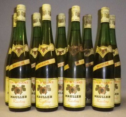 9 Bouteilles ALSACE RIESLING GRAND CRU 1971...