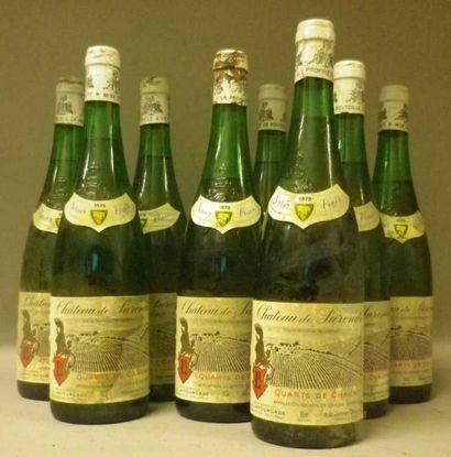 8 Bouteilles CHÂTEAU DE SURRONDE 1979 - Quarts...