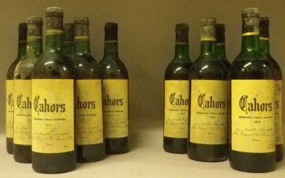 12 BOUTEILLES CAHORS - CÔTES D'OLT 6 Bouteilles...