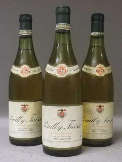 3 Bouteilles POUILLY FUISSE 1979 - Moillard...