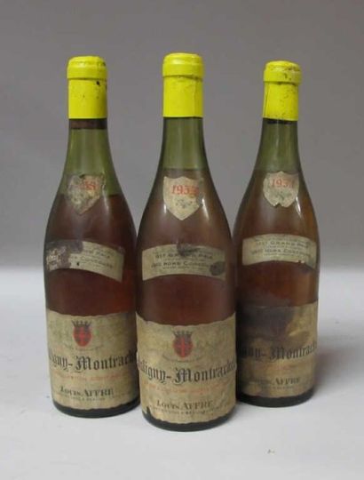 3 Bouteilles PULIGNY MONTRACHET 1959 - Louis...