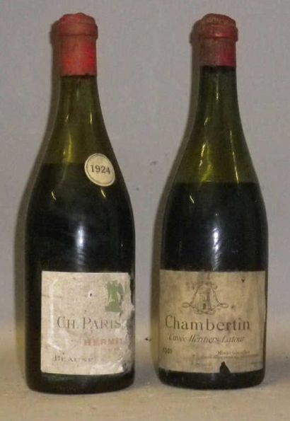 LOT DE 2 MILLESIMES ANCIENS DE BOURGOGNE:...