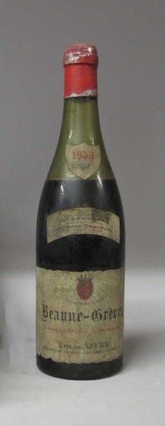 1 Bouteille BEAUNE GREVES 1953 - Louis Affre...