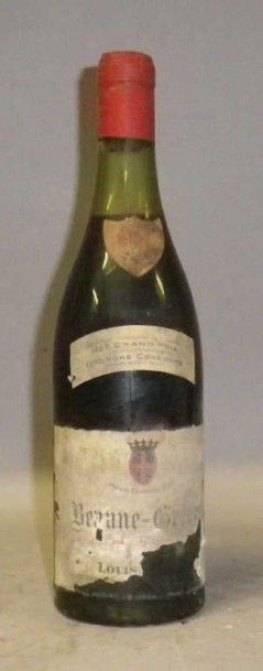 1 Bouteille BEAUNE GREVES 1957 - Louis Affre...