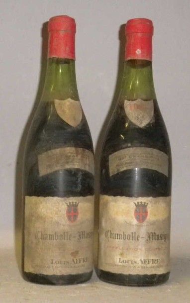 2 Bouteilles CHAMBOLLE-MUSIGNY 1961 - Louis...
