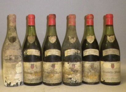 6 Bouteilles CHAMBOLLE-MUSIGNY 1961 - Louis...