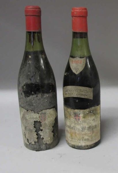 2 Bouteilles CHAMBOLLE-MUSIGNY 1961 - Louis...