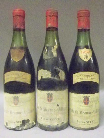 3 Bouteilles COTE DE BEAUNE VILLAGES 1959...