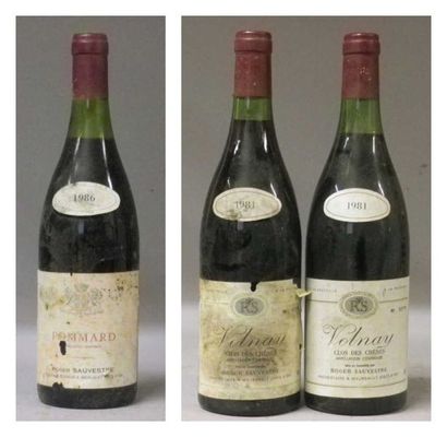 LOT DE 3 BOUTEILLES BOURGOGNES ROUGES DIVERS:...