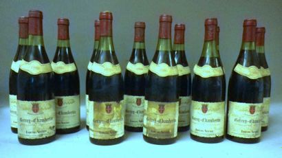 12 Bouteilles GEVREY CHAMBERTIN 1980 - Louis...