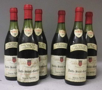 6 Bouteilles NUITS St. GEORGES 1967 - Louis...