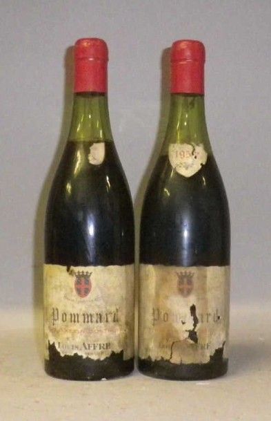2 Bouteilles POMMARD 1957 - Louis Affre Etiquettes...