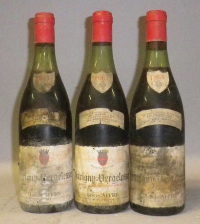 3 Bouteilles SAVIGNY - VERGELESSES 1964 -...