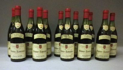 12 Bouteilles VOSNE ROMANÉE 1967 - Louis...