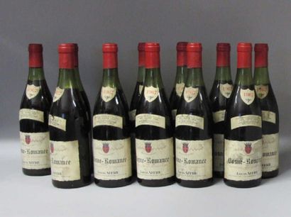 12 Bouteilles VOSNE ROMANÉE 1967 - Louis...