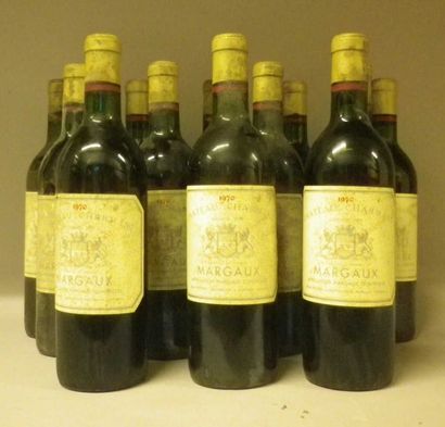 12 Bouteilles CHÂTEAU CHARMANT 1970 - Margaux...