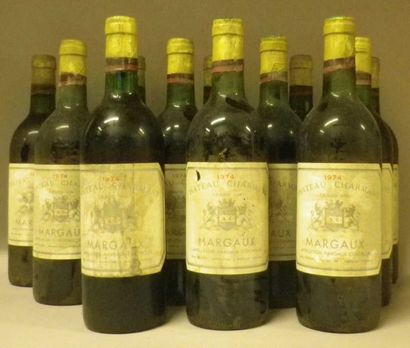 12 Bouteilles CHÂTEAU CHARMANT 1974 - Margaux...