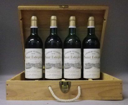 4 Bouteilles CHÂTEAU CLAUZEL 1978 - St. Estèphe...