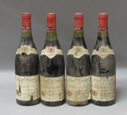 4 Bouteilles CÔTES DE BEAUNE 1976 - J. Drouhin...