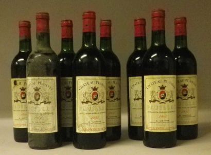 8 Bouteilles CHÂTEAU PLANTEY 1979 - Pauillac...