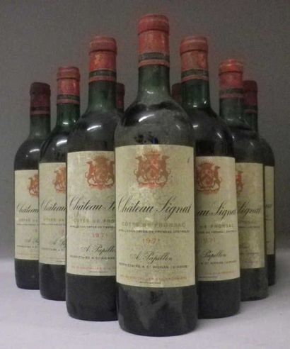 10 Bouteilles CHÂTEAU SIGNAT 1971 - Côtes...