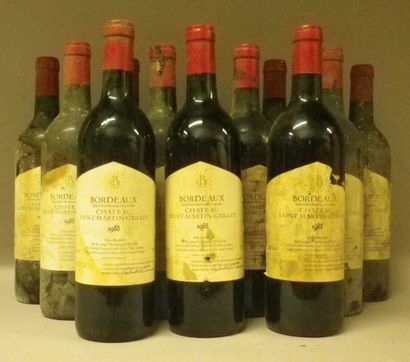 12 Bouteilles CHÂTEAU St. MARTIN GAILLOU...