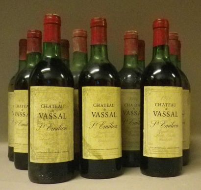 12 Bouteilles CHÂTEAU de VASSAL 1976 - St....