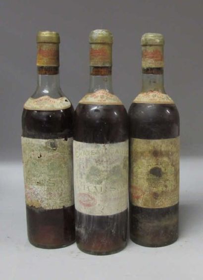 3 Bouteilles CHÂTEAU CAILLOU 