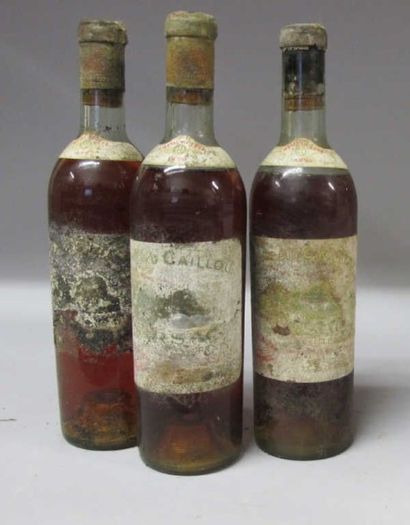 3 Bouteilles CHÂTEAU CAILLOU 