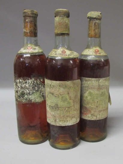 3 Bouteilles CHÂTEAU CAILLOU - Sauternes...