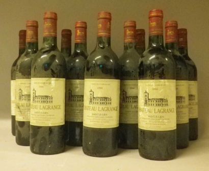 12 Bouteilles CHÂTEAU LAGRANGE 1986 - St....