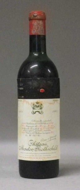 1 Bouteille CHÂTEAU MOUTON ROTHSCHILD 1961...
